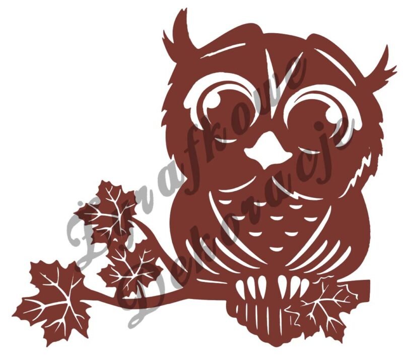 Sowa słodziak brązowy