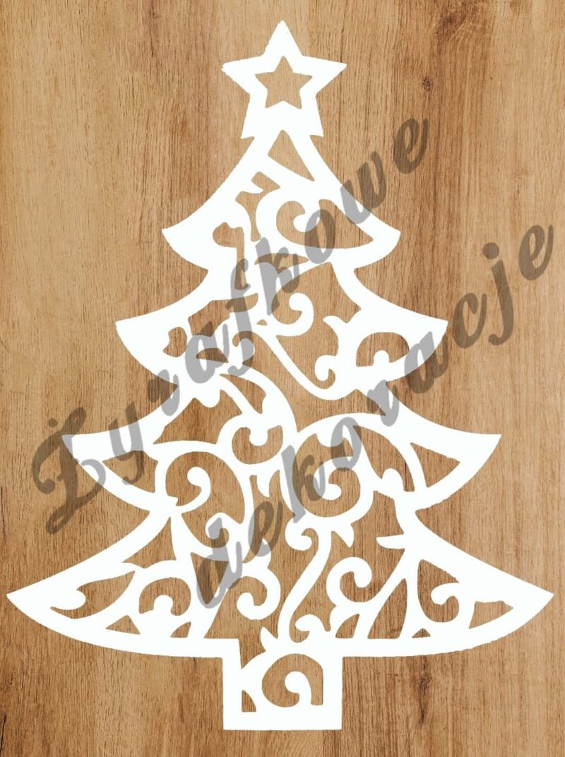 Choinka ażurowa biała