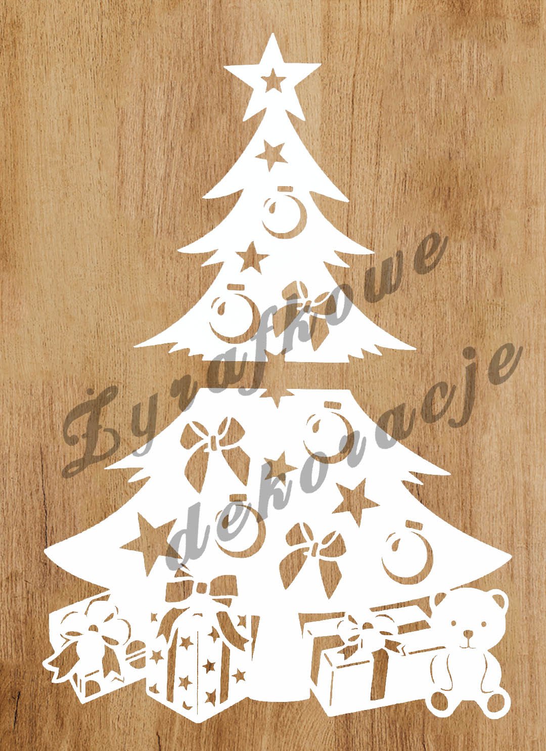 Choinka z prezentami XL zielona góra