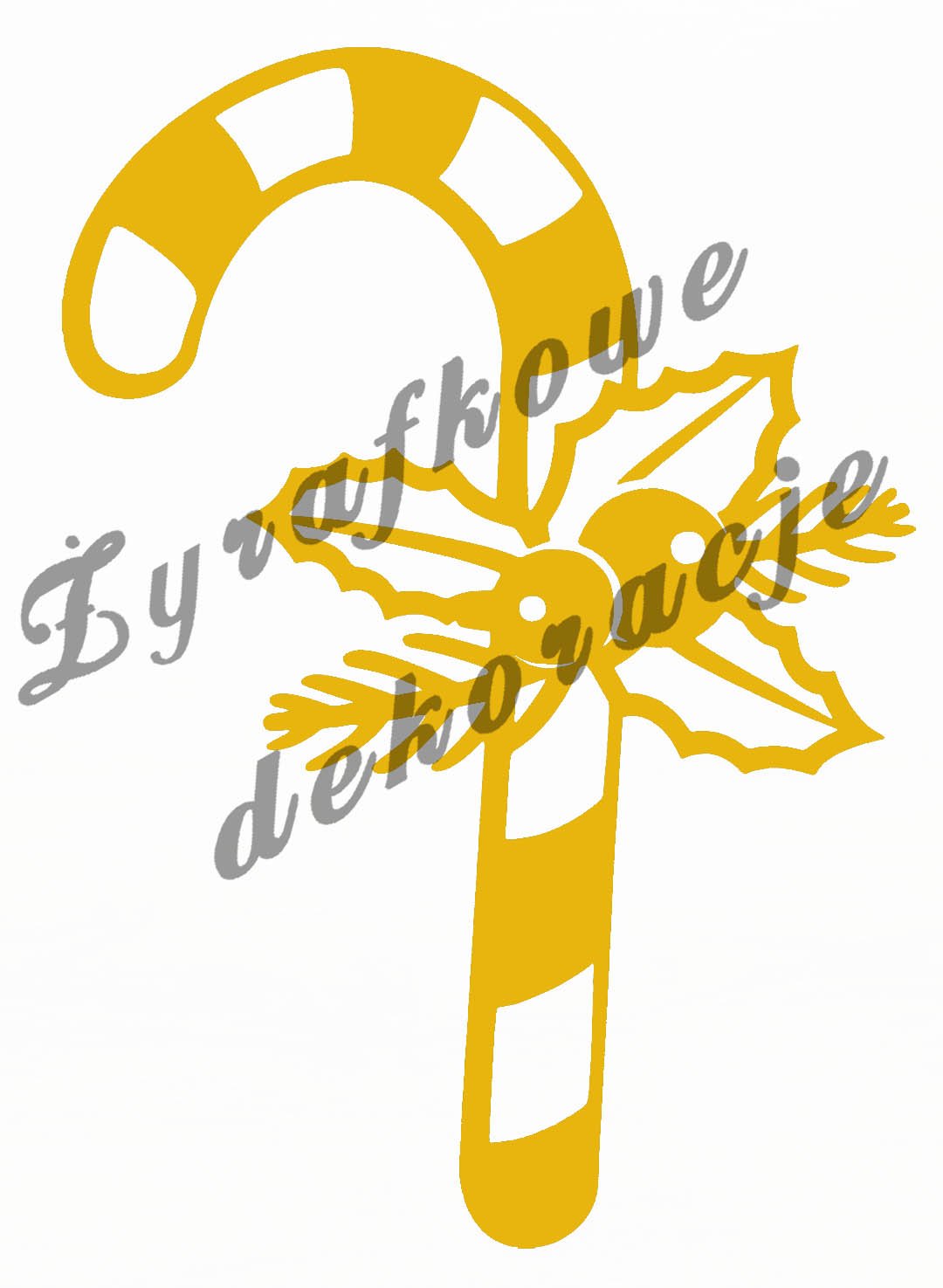 Cukierek świąteczny żółty