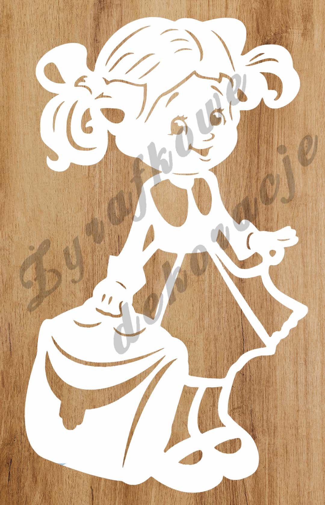 Dziewczynka z teczką biała