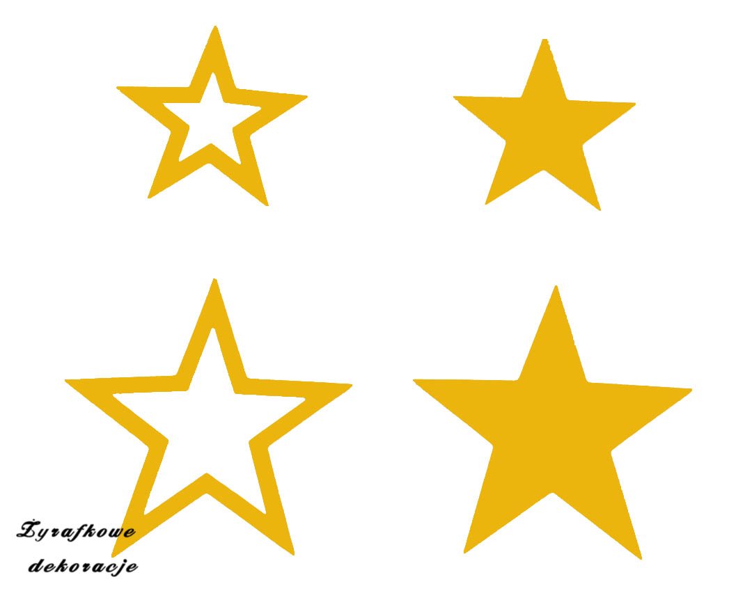 Gwiazdy MAXI żółte