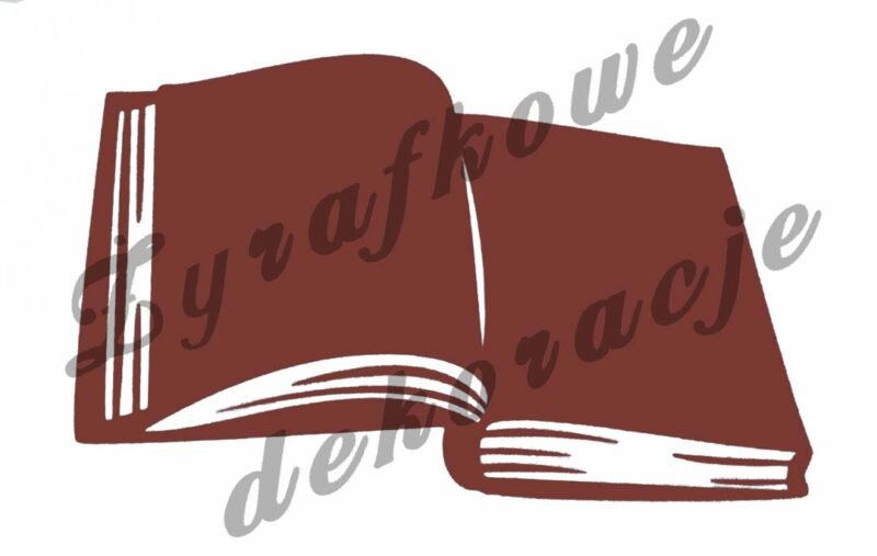 Otwarta książka brązowa