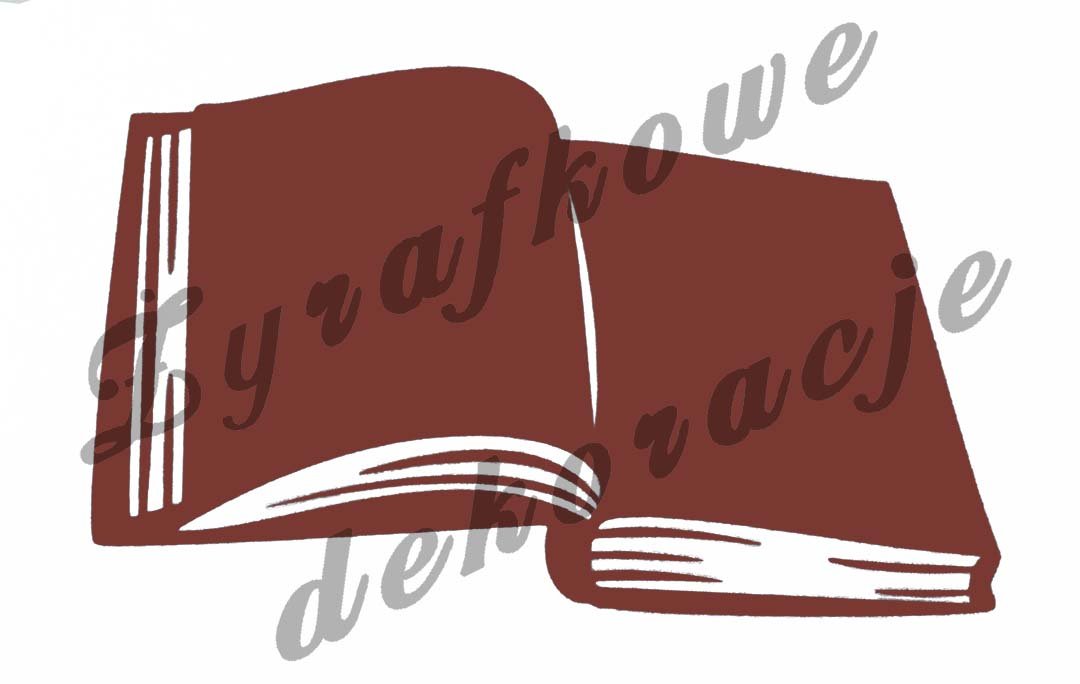 Otwarta książka brązowa