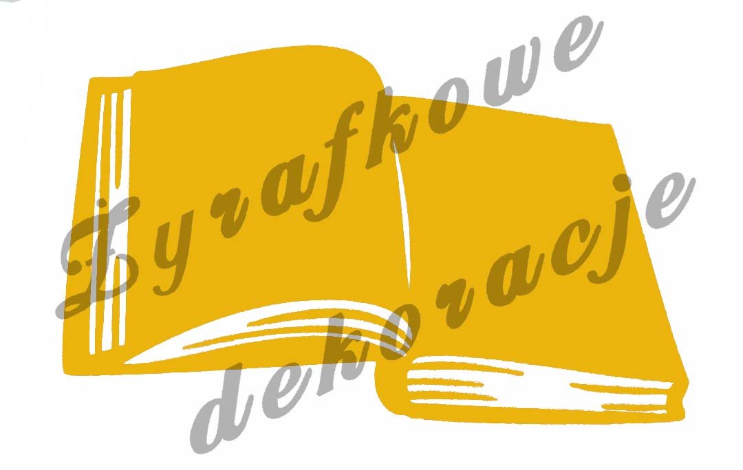 Otwarta książka żółta