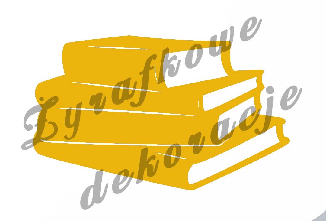 Stos książek żółty