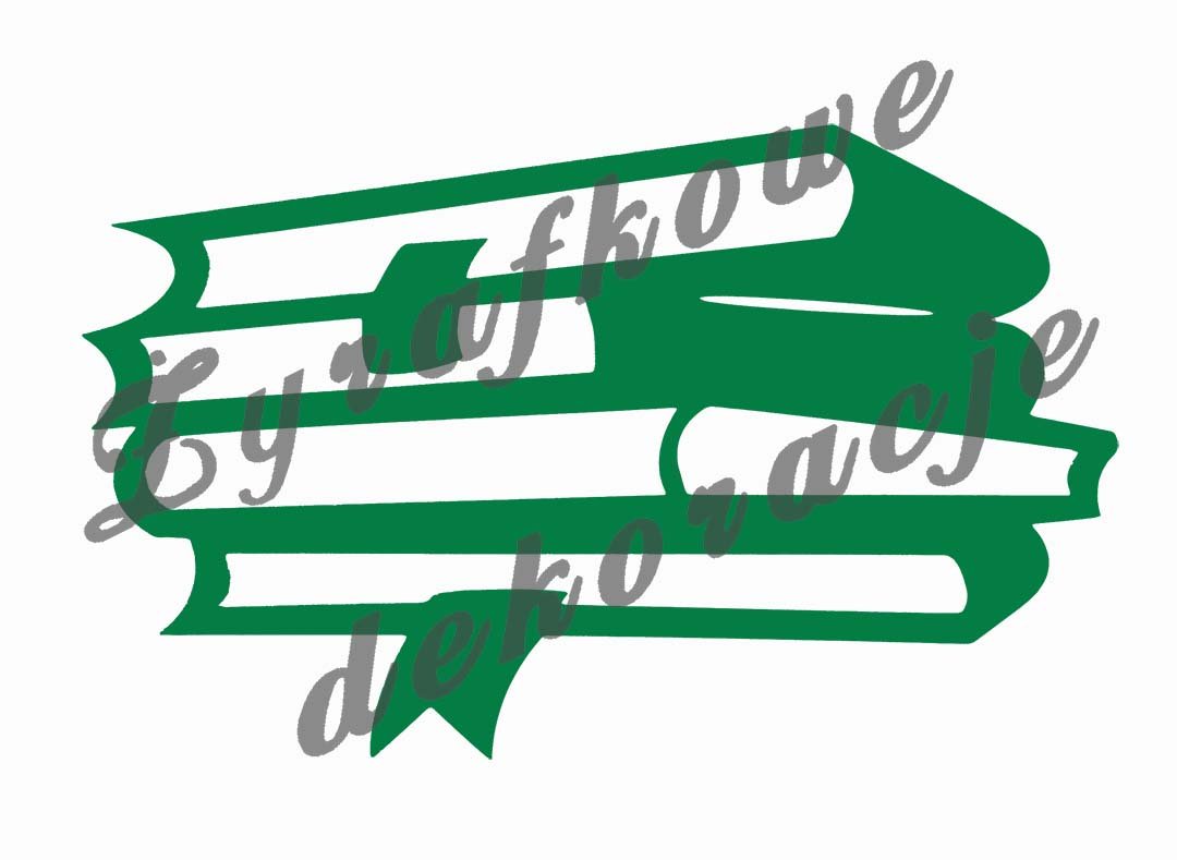 Stos książek z zakładką zielona