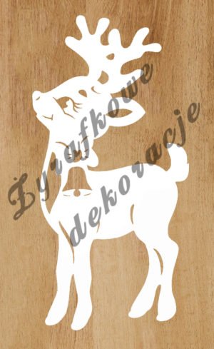 Renifer XL biały cały