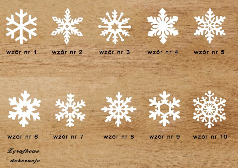 Śnieżynki wzór