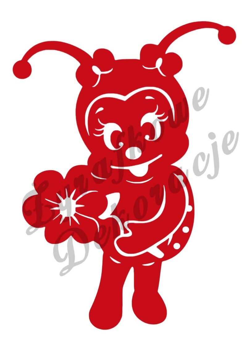 Biedronka z kwiatkiem