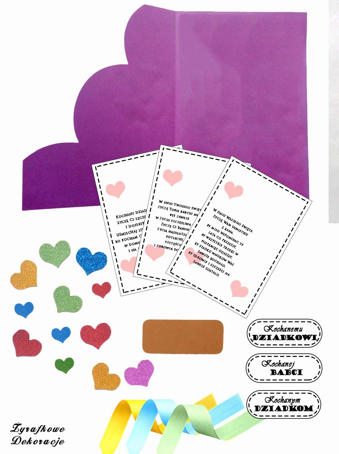 Laurka z sercami części