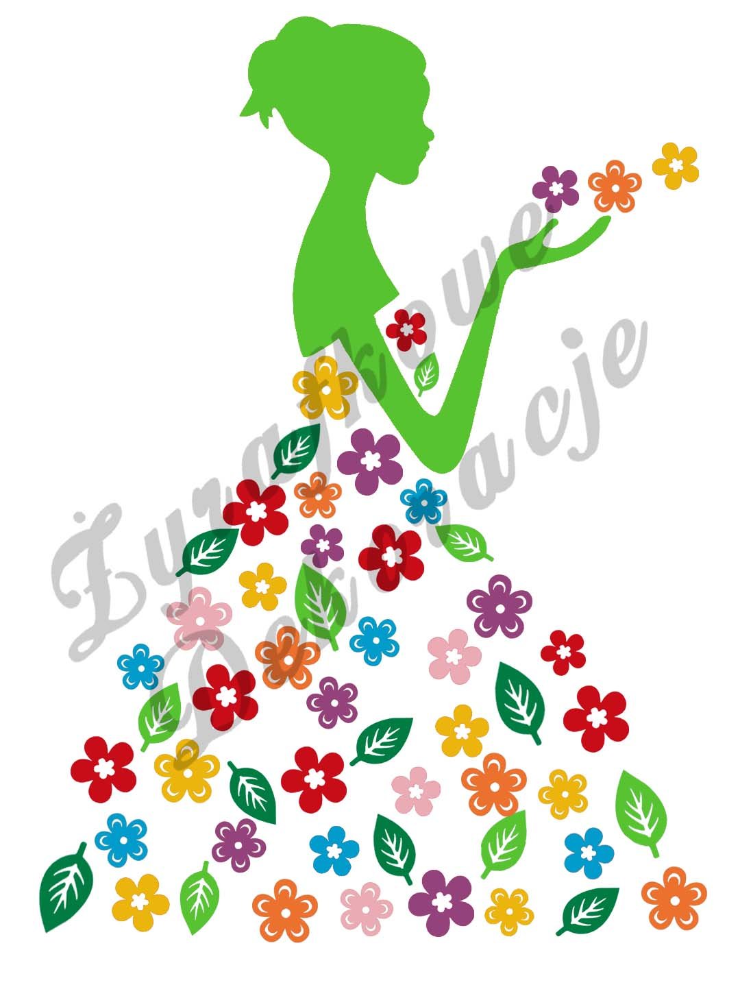 Pani Wiosna XL zielony jasny