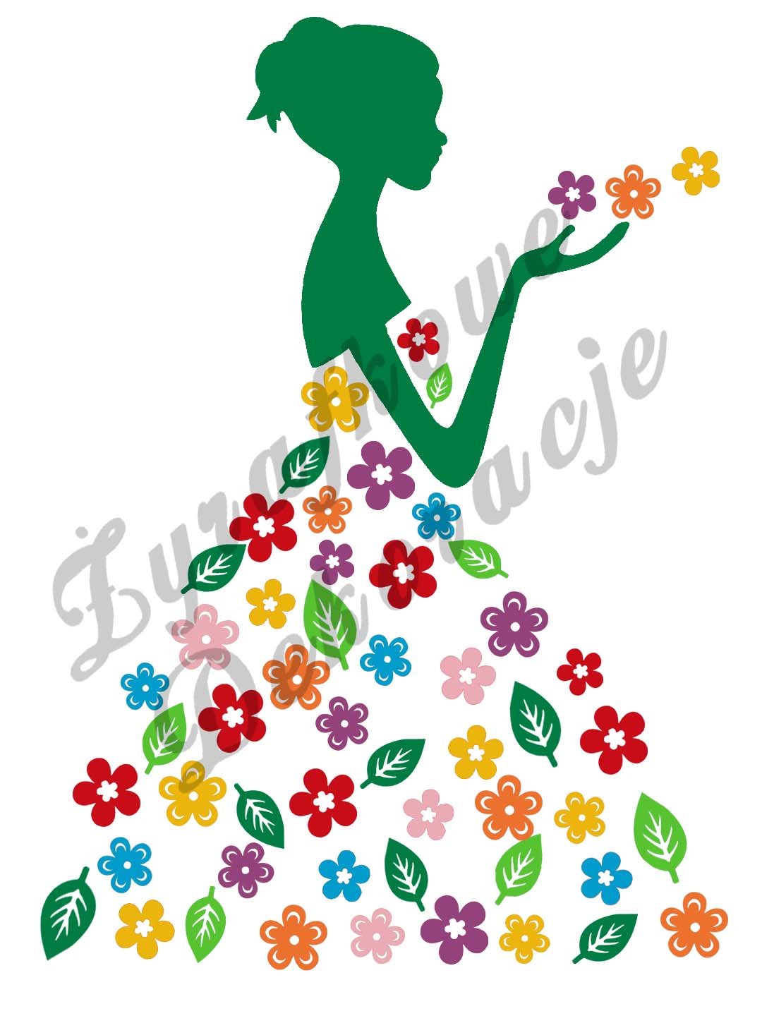 Pani Wiosna XL zielony