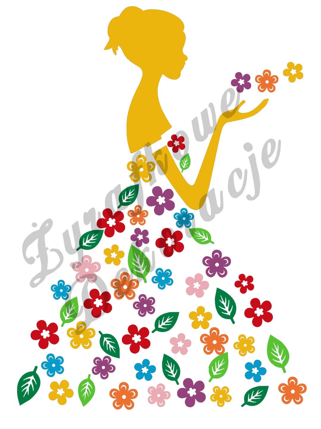 Pani Wiosna XL zółty ręka