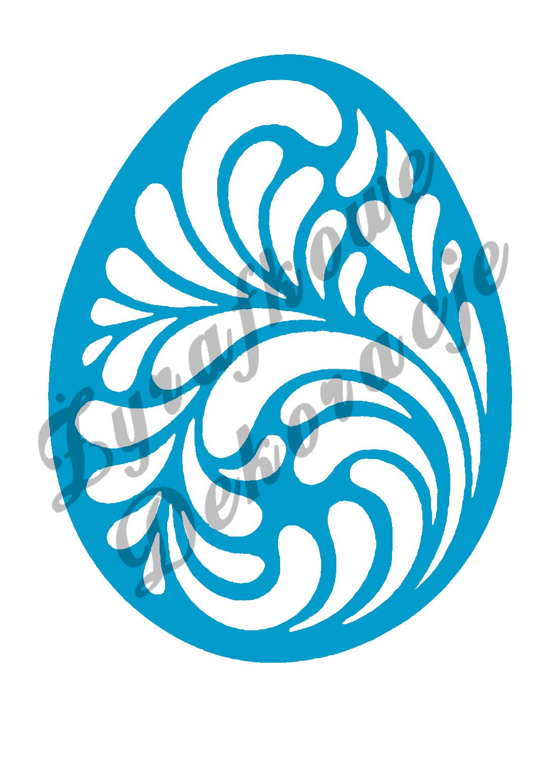 Pisanka esy floresy niebieski