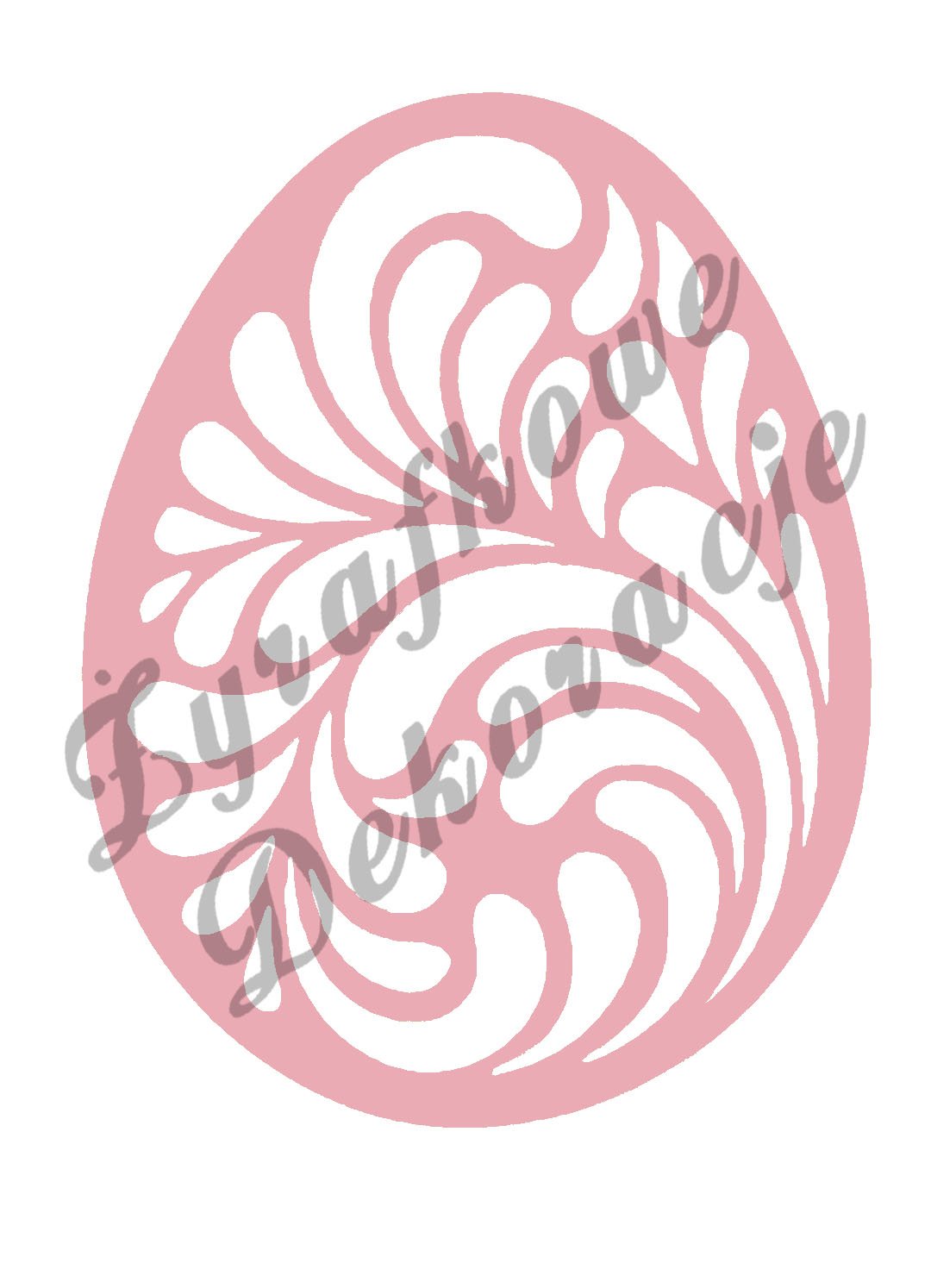 Pisanka esy floresy różowy