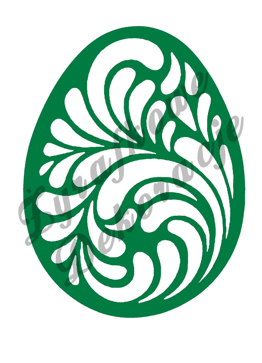 Pisanka esy floresy zielony