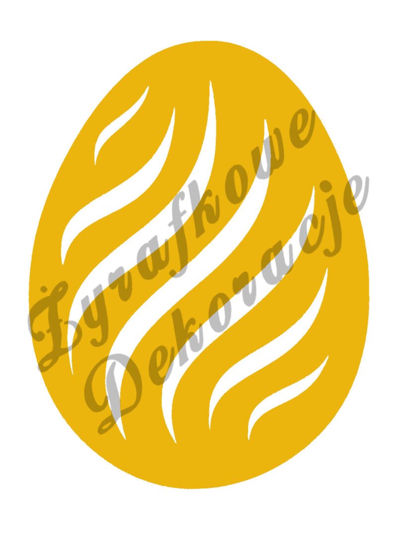 Pisanka fale żółty