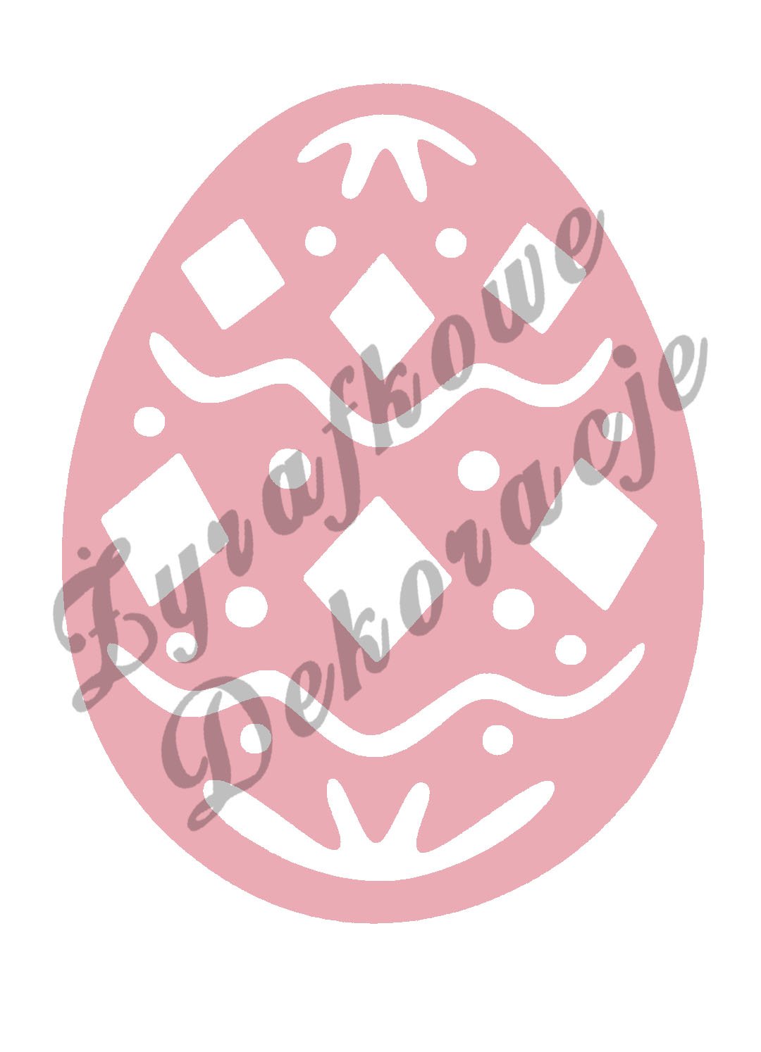 Pisanka tradycyjna nr 1 różowy