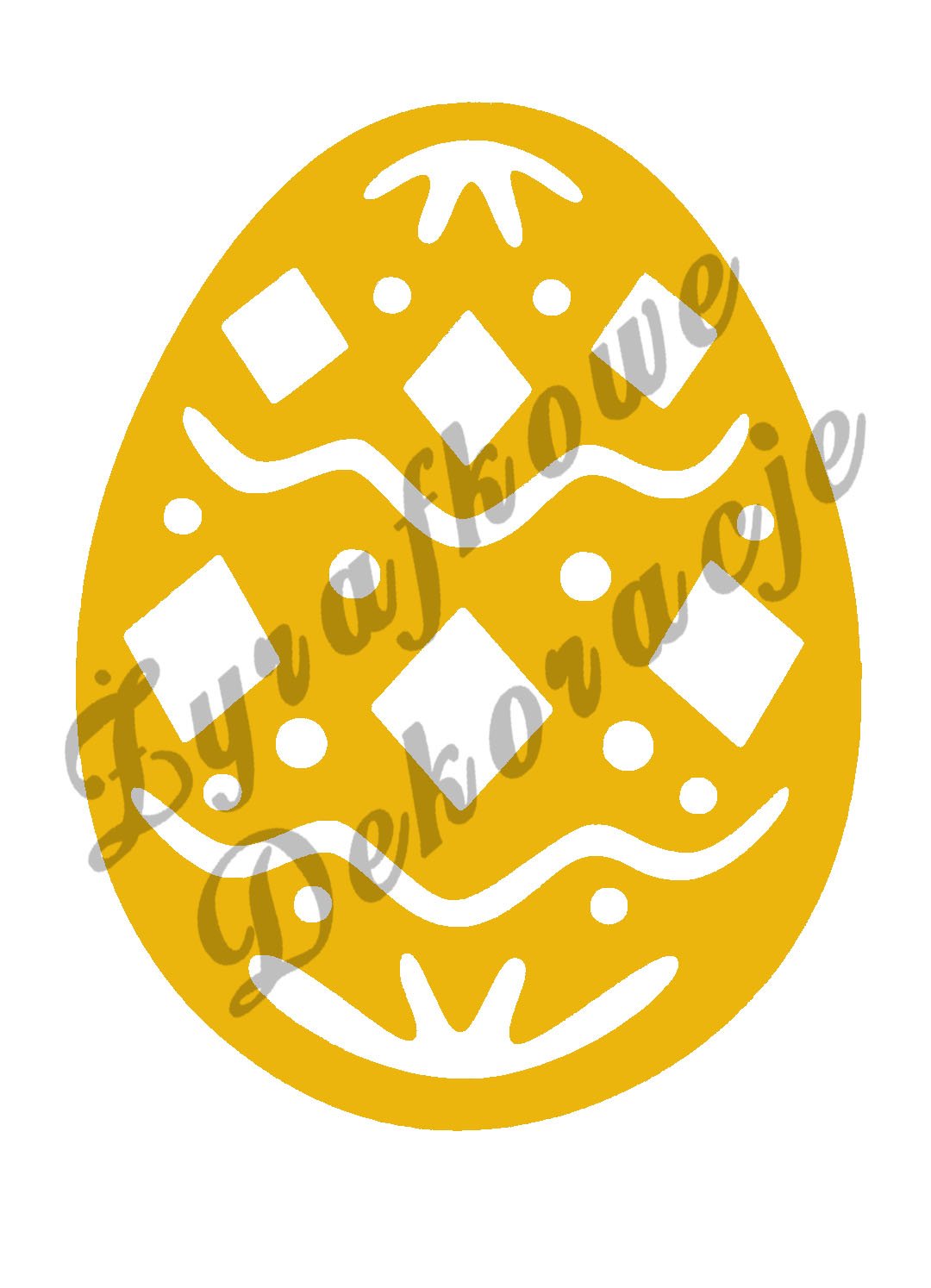 Pisanka tradycyjna nr 1 żółty