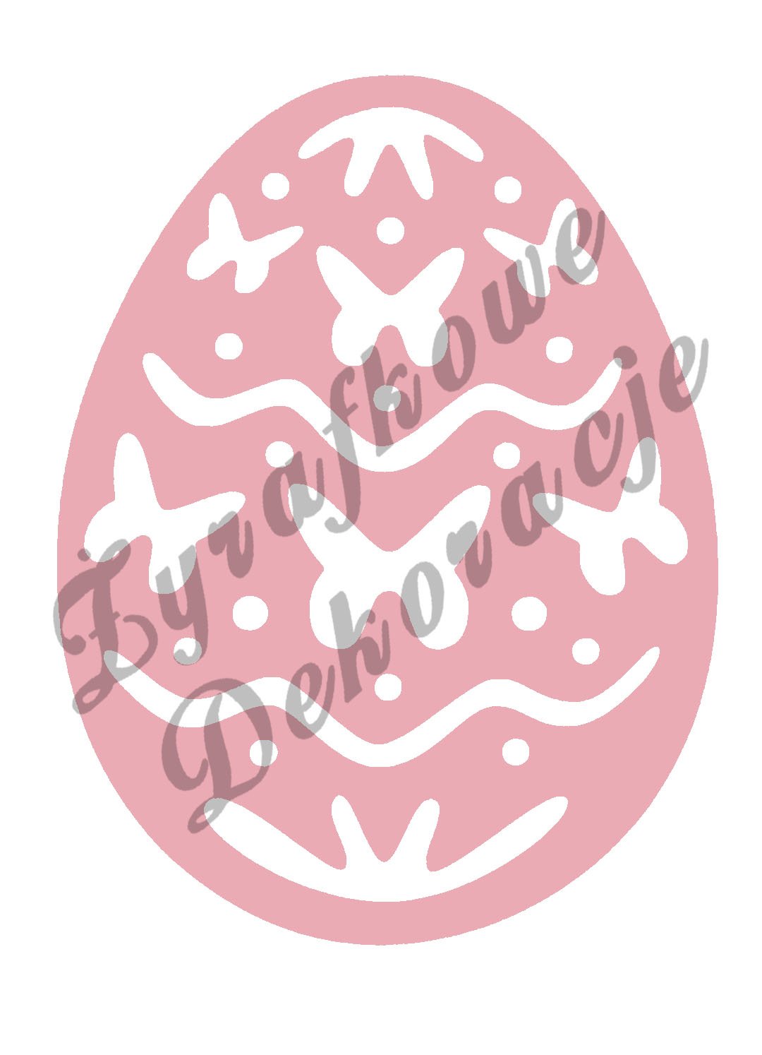 Pisanka z motylami różowy