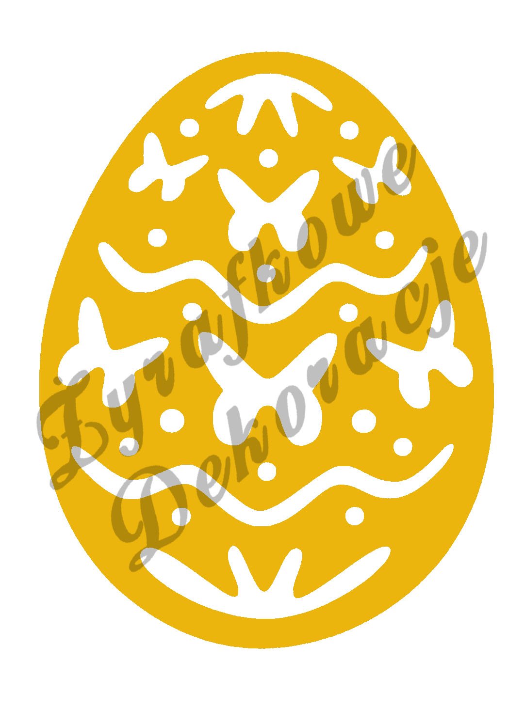 Pisanka z motylami żółty