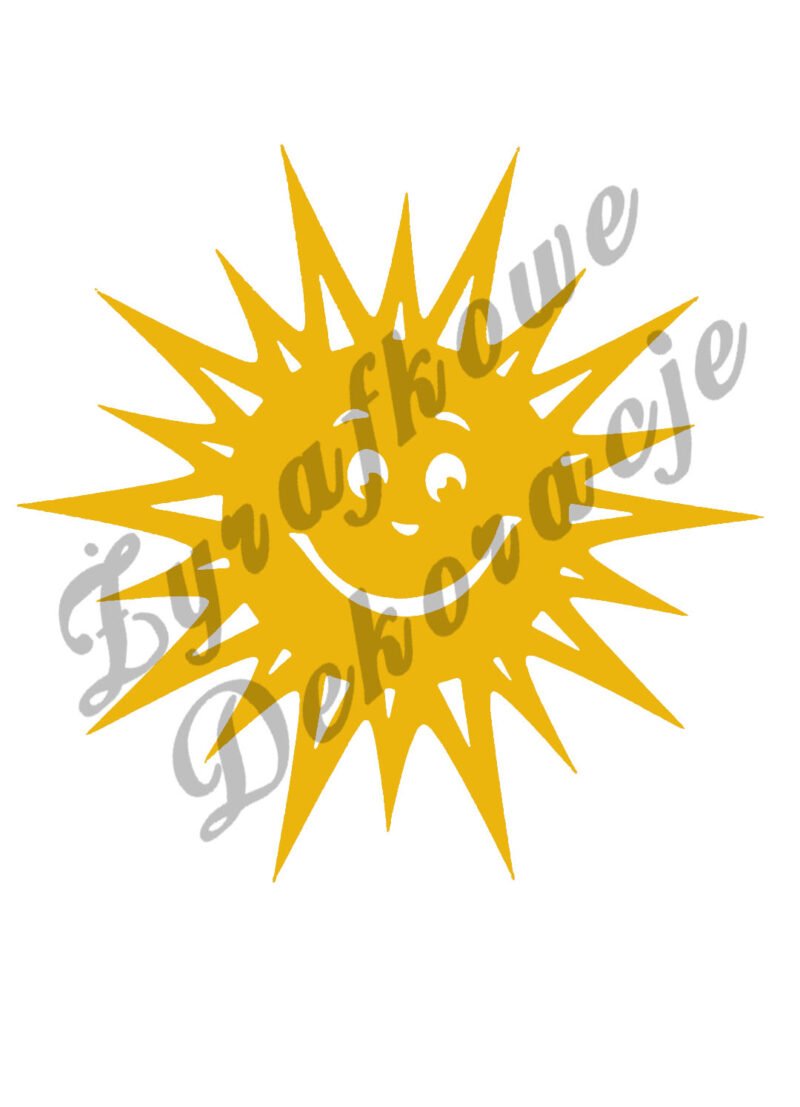 Słońce proste żółty