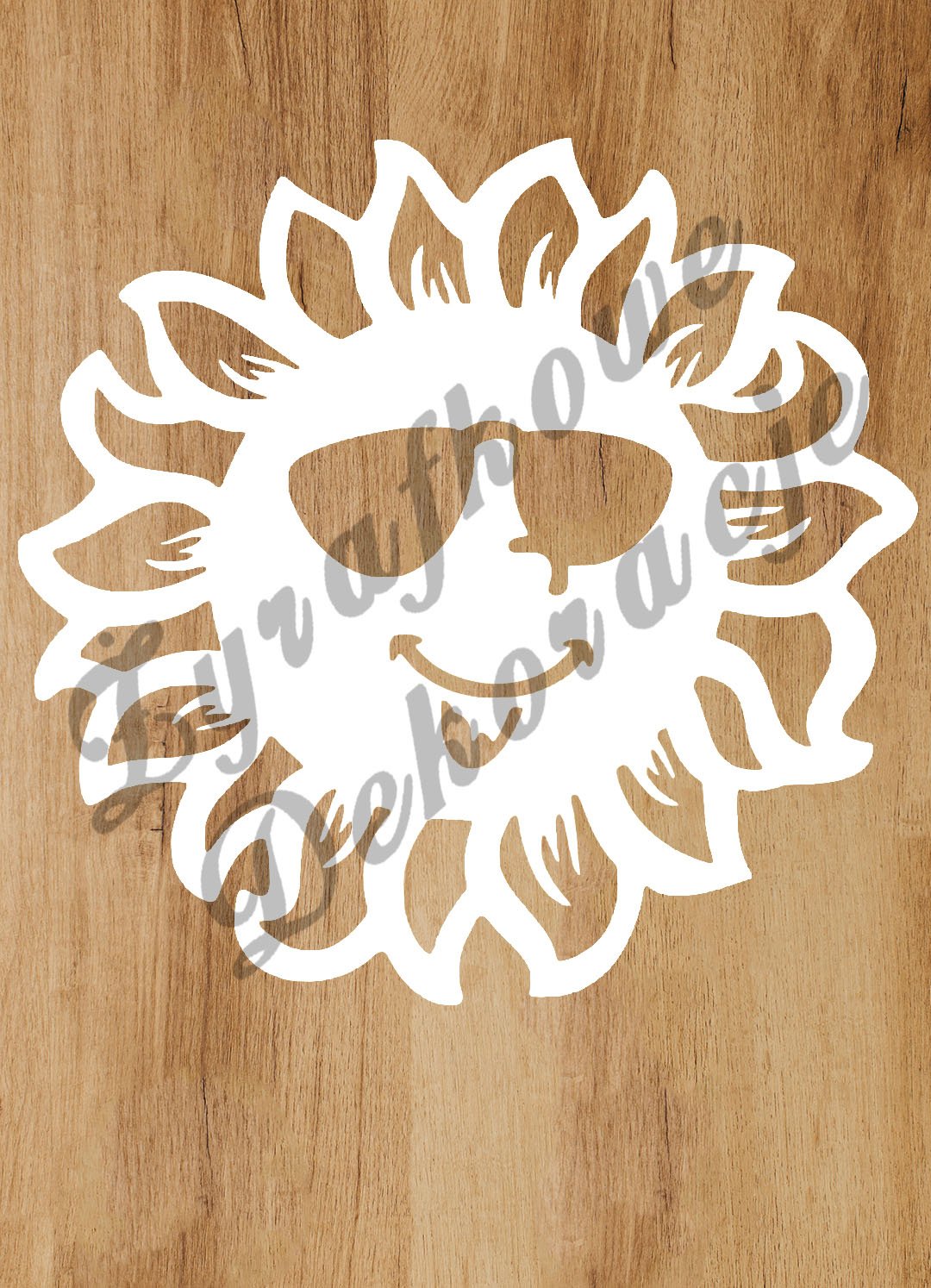 Słońce w okularach biały