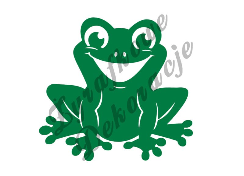Żaba uśmiechnięta zielony