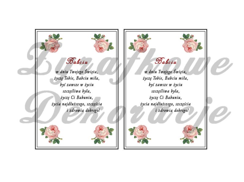 Życzenia z różami