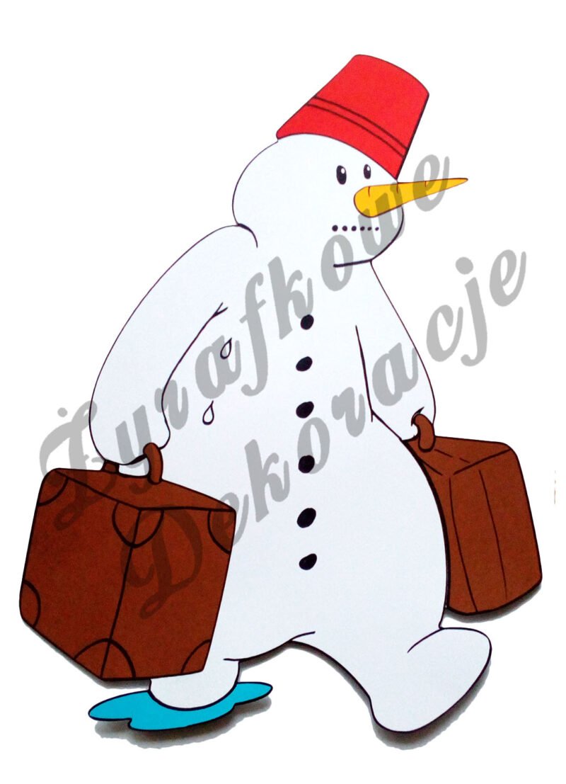 Bałwan roztapiający się kolor