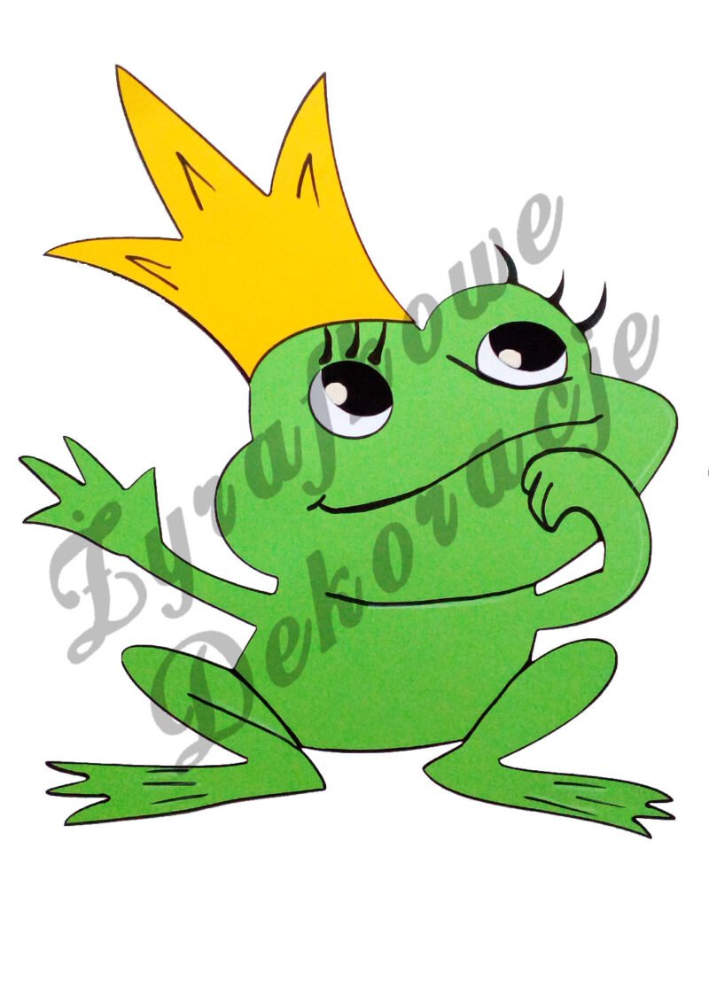 żaba w koronie kolor