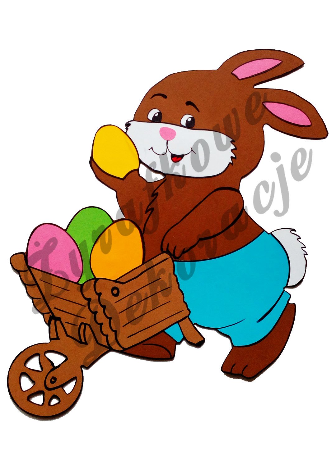 Zając z taczką kolor