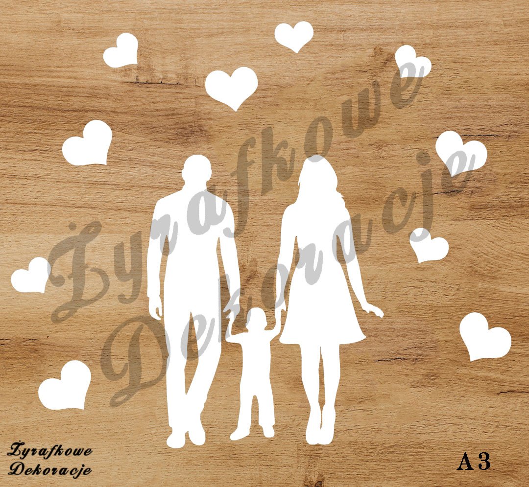 Rodzina na spacerze biały