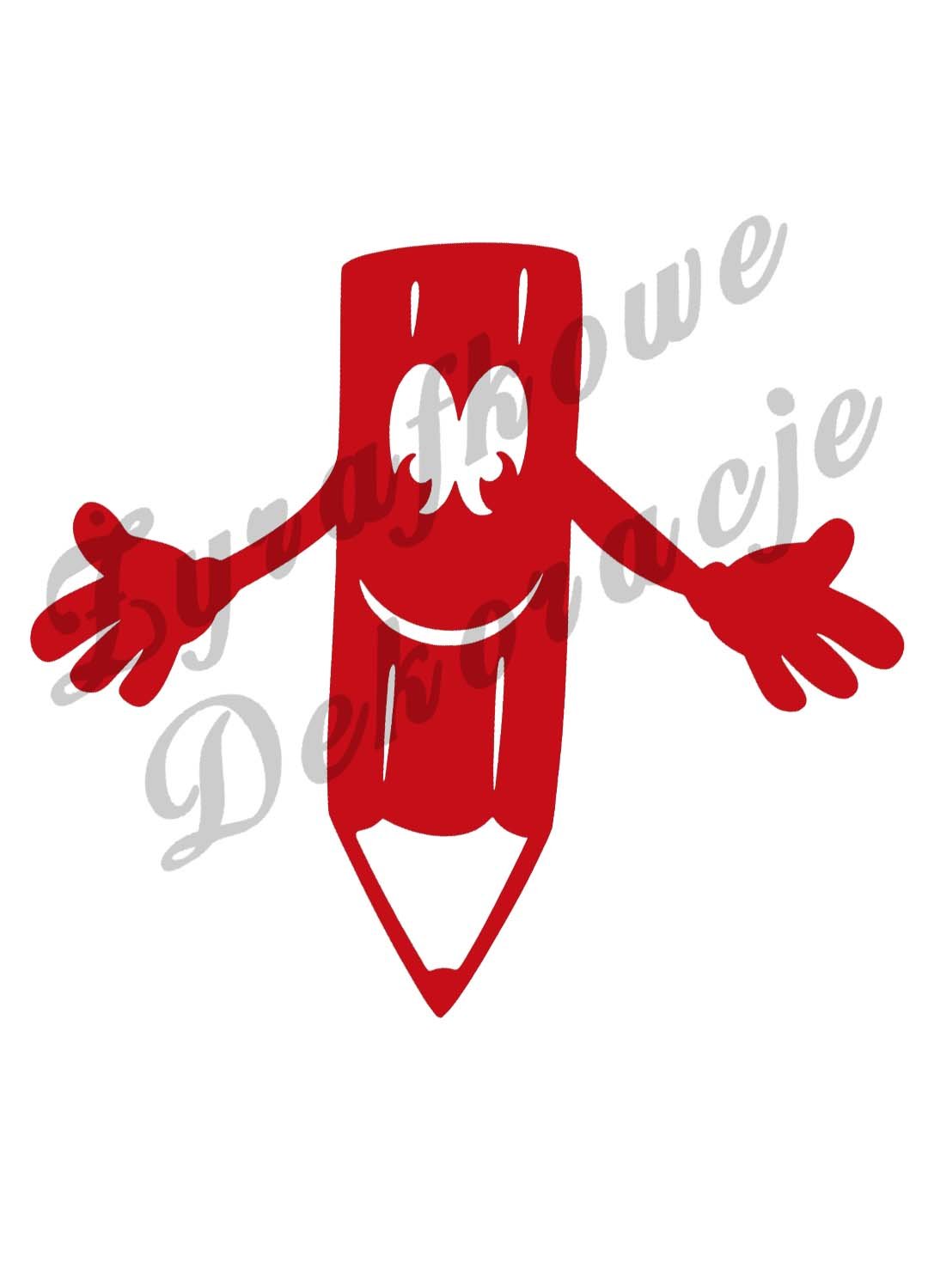 Kredka mała czerwony