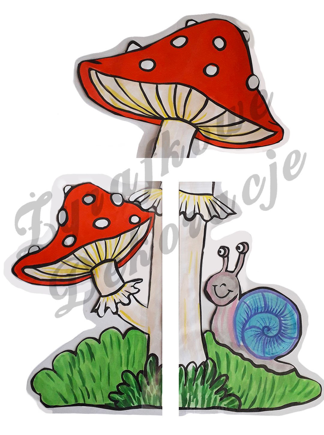 Muchomory ze ślimakiem kolor2
