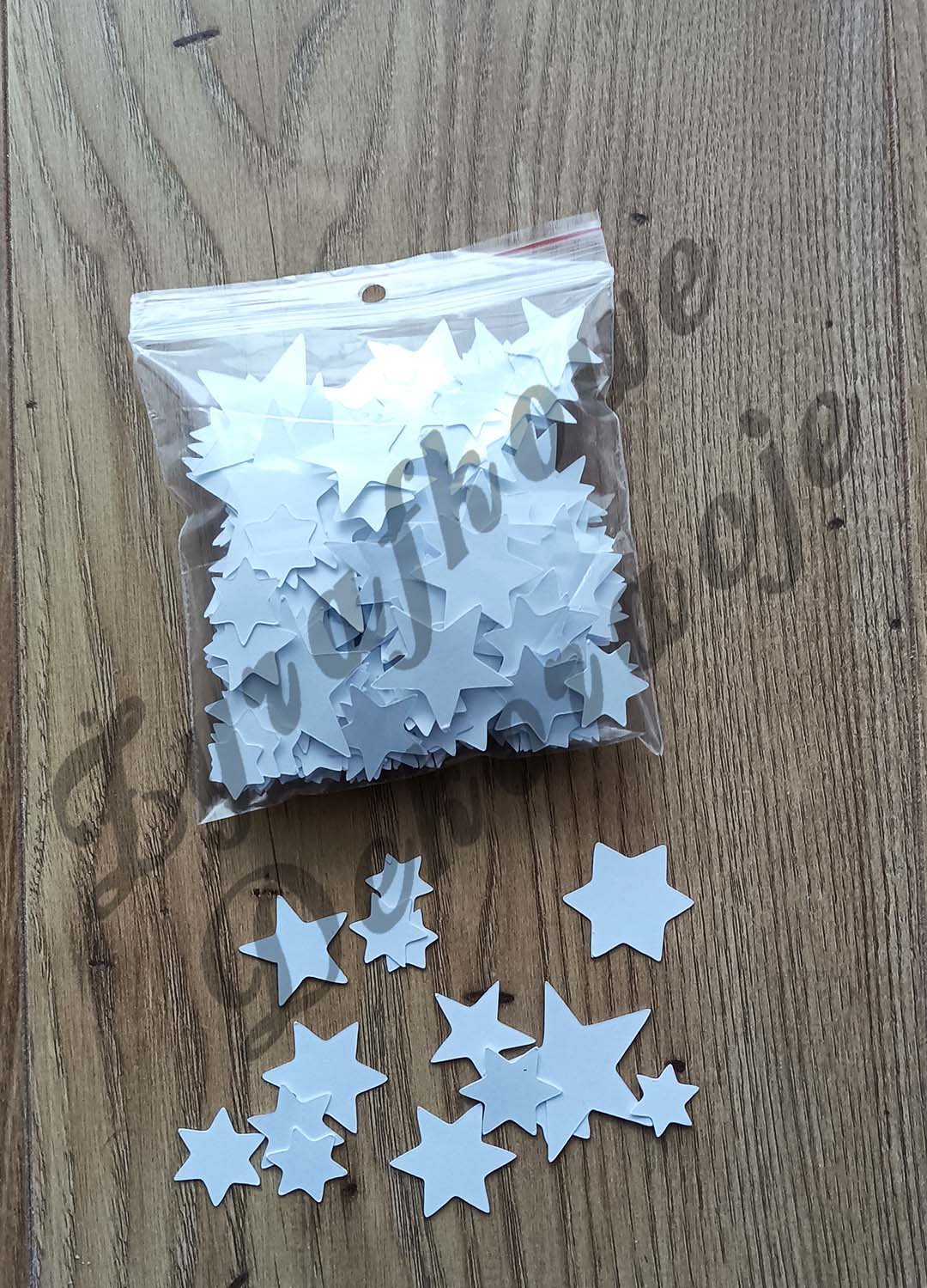 Gwiazdki do prac plastycznych biały