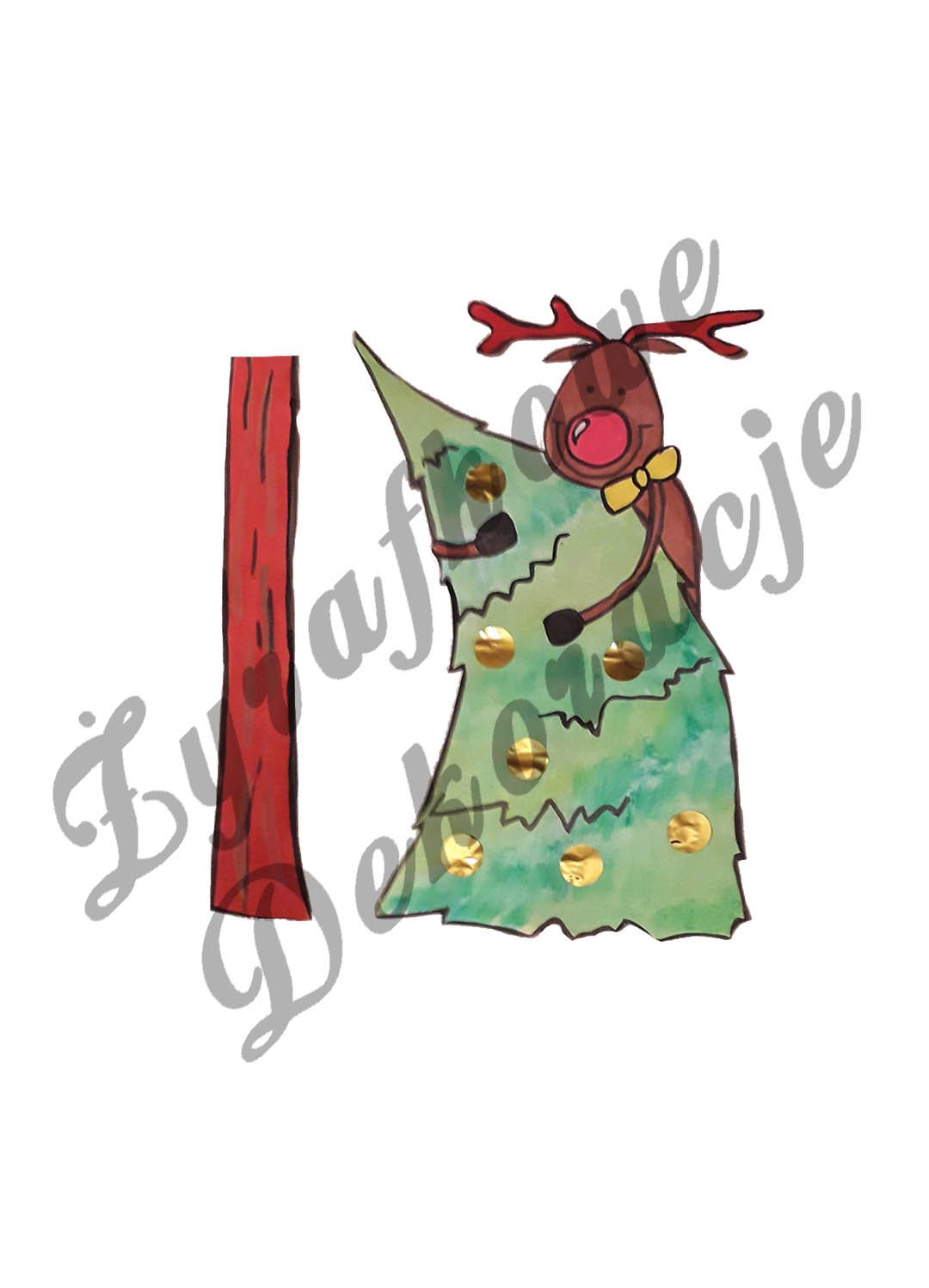 Renifer na choince części