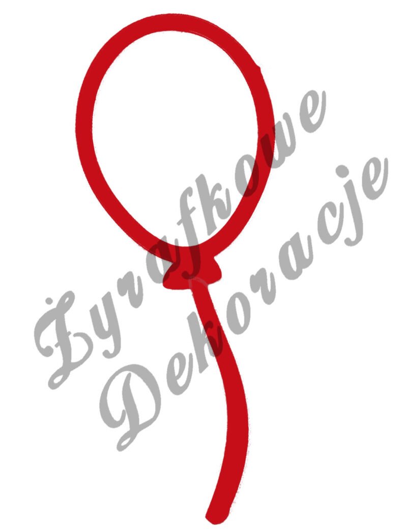 Balon ażurowy czerwony