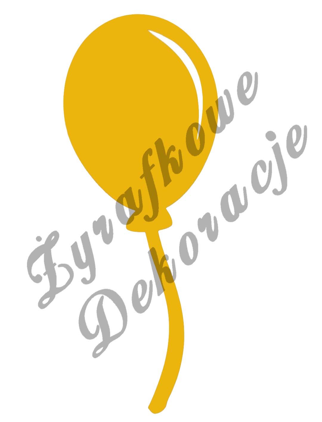 Balon żółty