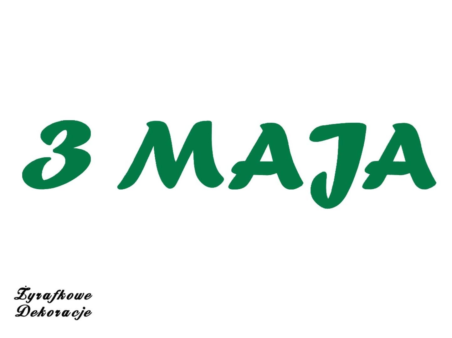 3 maja zielony