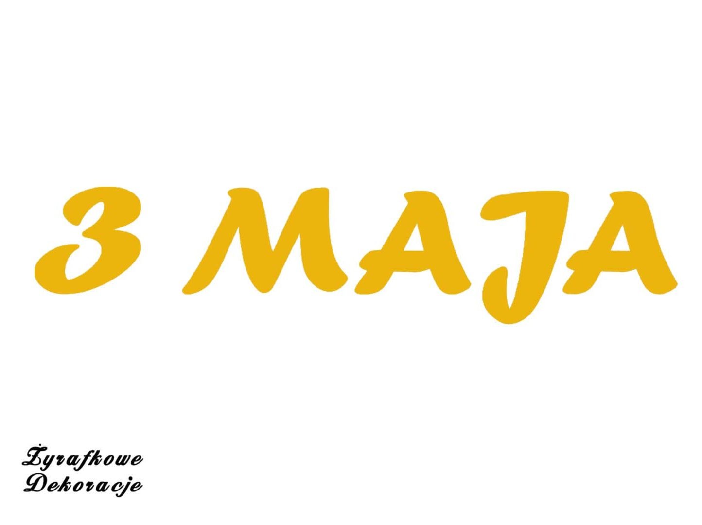 3 maja żółty