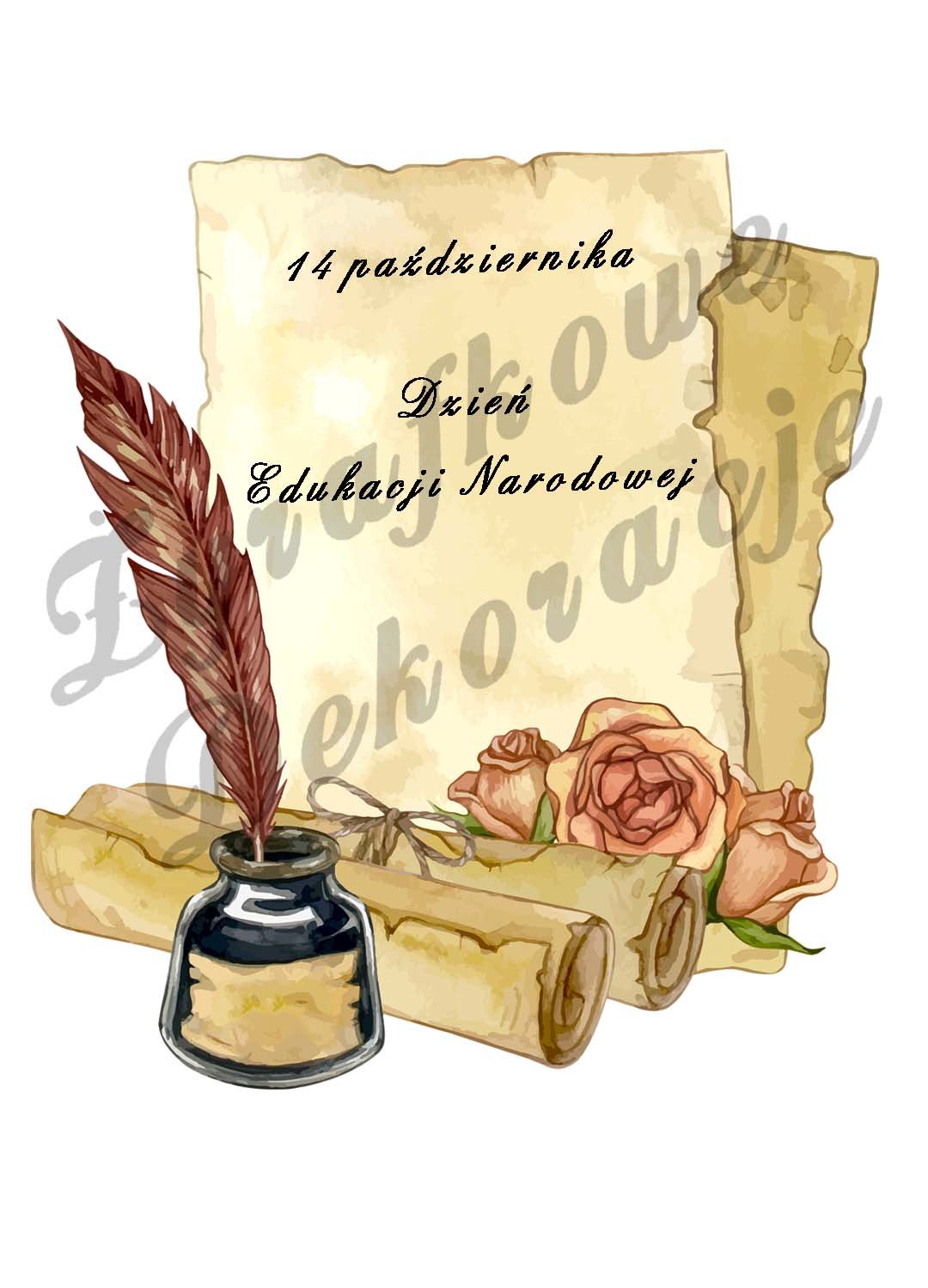 Dzień Edukacji NArodowej pergamin