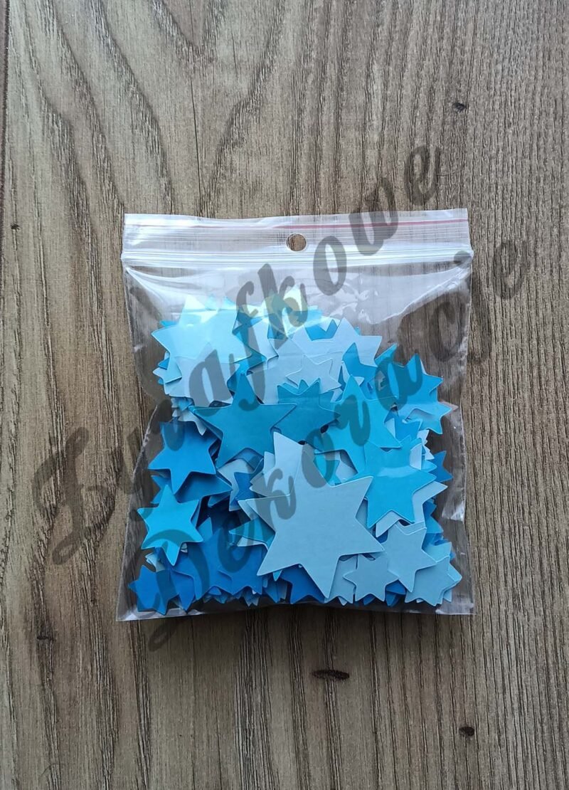 Gwiazdki do prac plastycznych niebieski