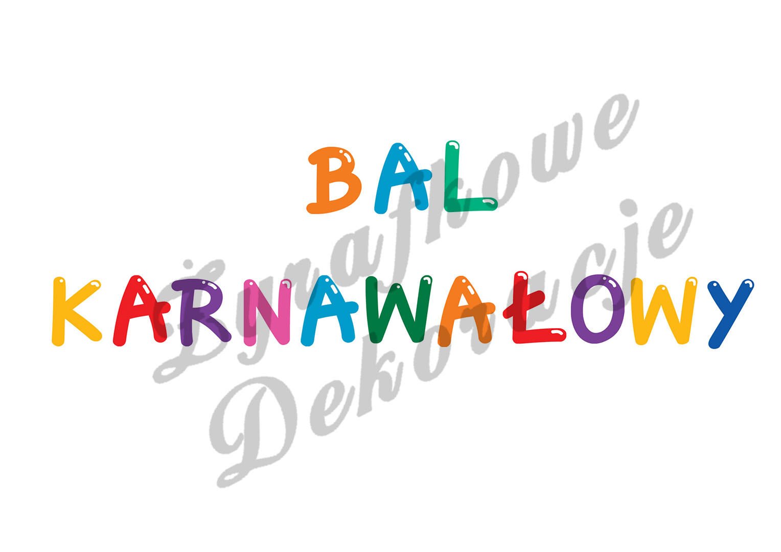 Bal karnawałowy napis2