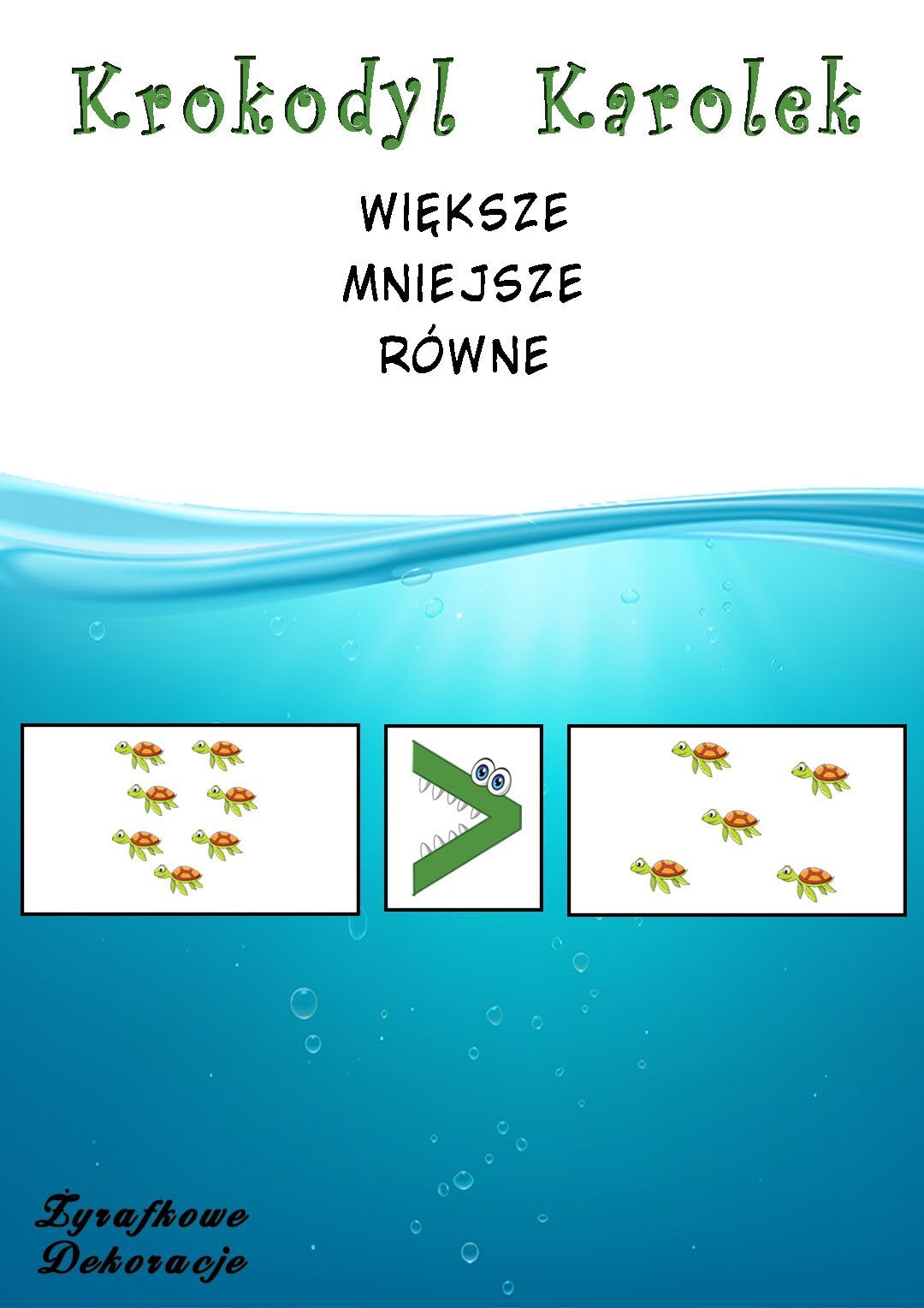 Większe mniejsze równe 4