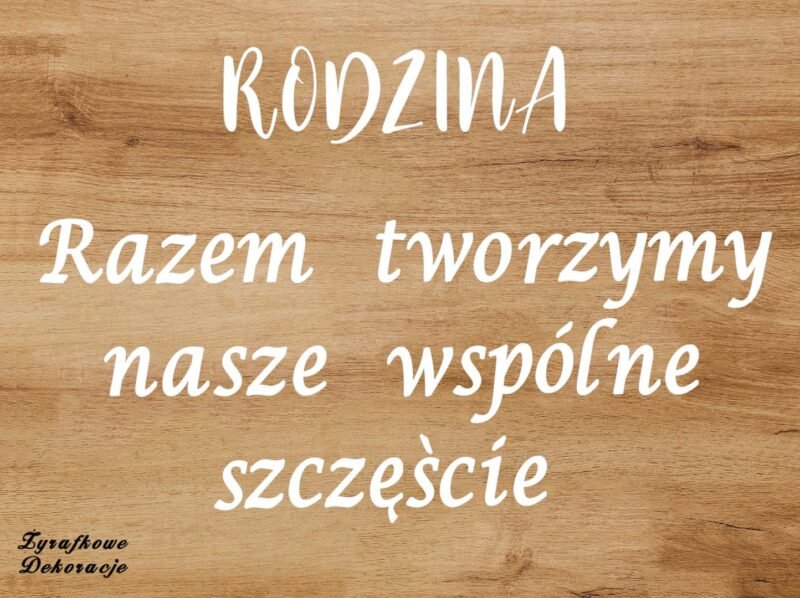 Rodzina razem tworzymy biały
