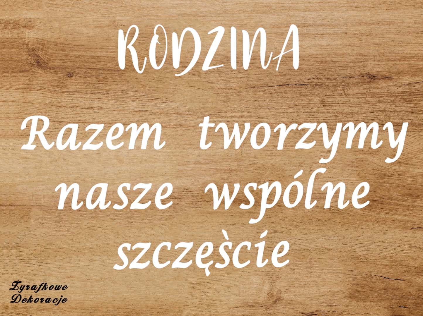 Rodzina razem tworzymy biały