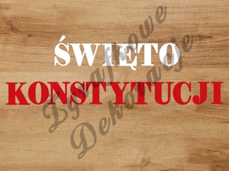 Święto Konstytucji biało czerwony