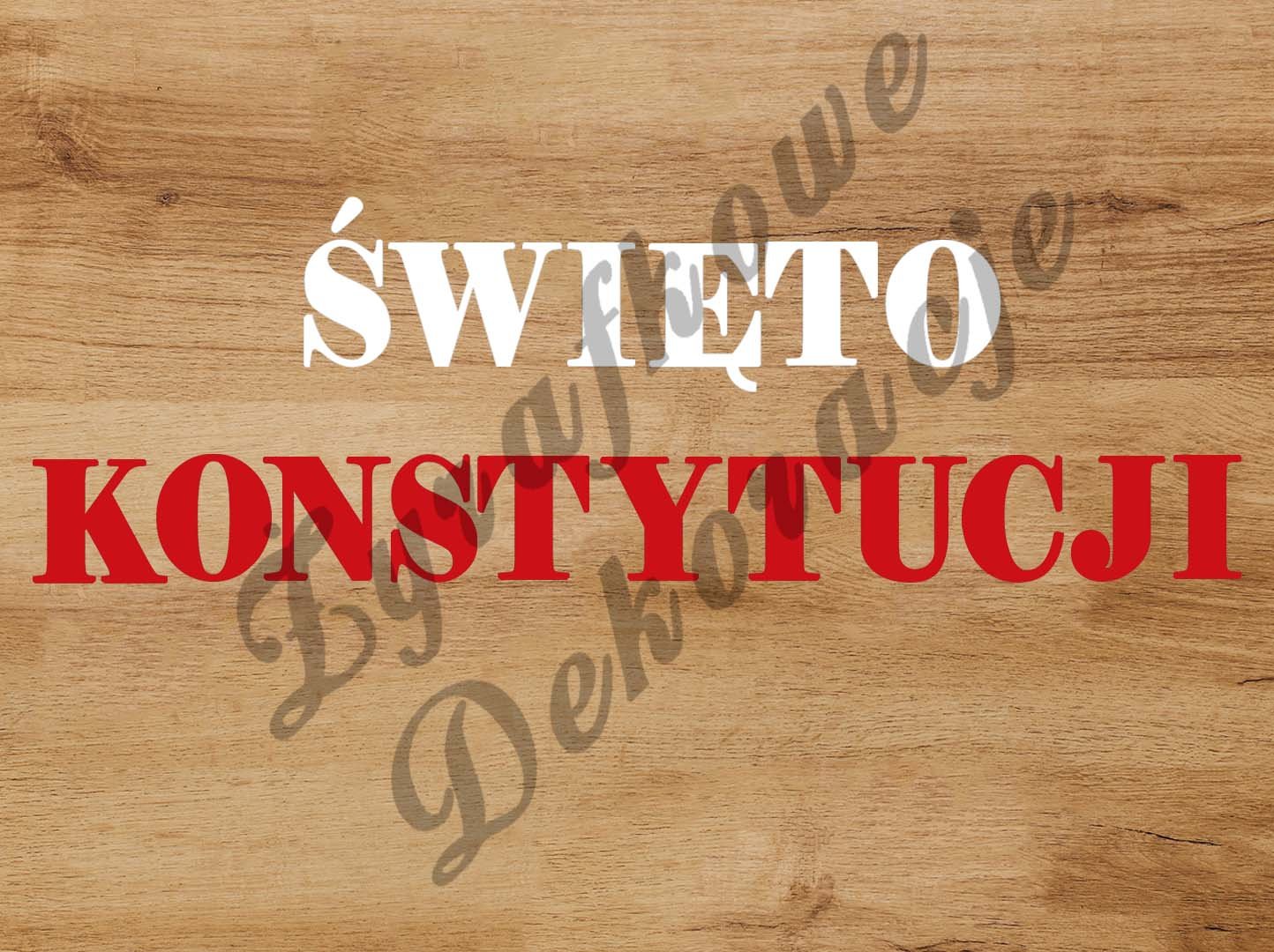 Święto Konstytucji biało czerwony